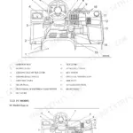 Mitsubishi FD40N1, FD45N1, FD50CN1, FD50N1, FD55N1 operator controls diagram for MC and FC forklift models.