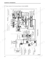 mitsubishi-fd70e-forklift-truck-service-manual-99709-71100-hydraulic-100.webp Mitsubishi FD70E powershift transmission hydraulic system schematic showing solenoid valves, oil filters, and pressure settings.