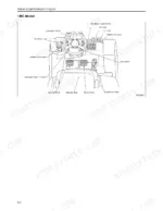 mitsubishi-fg15n-variants-forklift-truck-operator-manual-controls-38.webp Mitsubishi FG15N-FG35N MC model forklift operator controls diagram showing levers, pedals, and instrument panel layout.