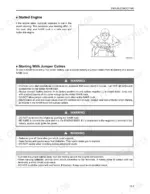 mitsubishi-fg15n-variants-forklift-truck-operator-manual-troubleshooting-133.webp Mitsubishi FG15N-FG35N forklift troubleshooting guide for stalled engine and jumper cable starting safety procedures.