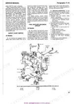 mitsubishi-mt160-variants-tractor-shop-manual-wiring-36.webp Mitsubishi MT160-MT300D manual: safety start switch, fuel shut-off solenoid troubleshooting, and basic electrical wiring diagram.