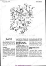mitsubishi-mt160-variants-tractor-shop-manual-wiring-37.webp Mitsubishi MT160-MT300D electrical wiring diagram and clutch adjustment and split procedures.