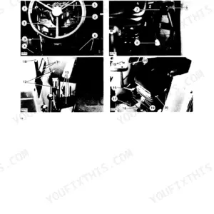 Fiat 60-94, 65-90, 72-94, 82-94, 88-94 Turbo operator manual showing tractor cab controls and levers.