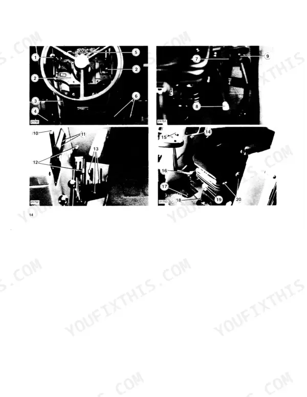 new-holland-60-94-variants-tractor-operator-manual-603-64-276-00-controls-16.webp Fiat 60-94, 65-90, 72-94, 82-94, 88-94 Turbo operator manual showing tractor cab controls and levers.