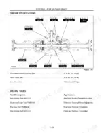 new-holland-lb75-backhoe-loader-service-manual-86618975-torque-401.webp New Holland LB75 rear axle torque specifications diagram, bolt values, and special tools list for axle and differential service.