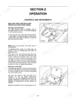 new-holland-t1520-tractor-operator-manual-87473223-controls-22.webp New Holland T1520 operator manual page showing procedures for adjusting the tractor seat and seat belt with component diagrams.