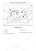 new-holland-t4020-t4050-series-tractor-operator-manual-47394627-controls-56.webp New Holland T4020, T4030, T4040, T4050 control panel diagram showing tachometer, fuel gauge, coolant temp, and LED indicators.