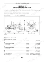 new-holland-t4020-t4050-series-tractor-operator-manual-47394627-specs-239.webp New Holland T4020, T4030, T4040, T4050 tractor dimension diagram and specifications table for 2WD models.