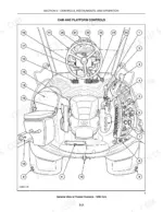new-holland-t6010-variants-tractor-operator-manual-87717170-operations-38.webp New Holland T6010–T6070 diagram showing numbered cab and platform controls, steering wheel, seat, and operator console layout.