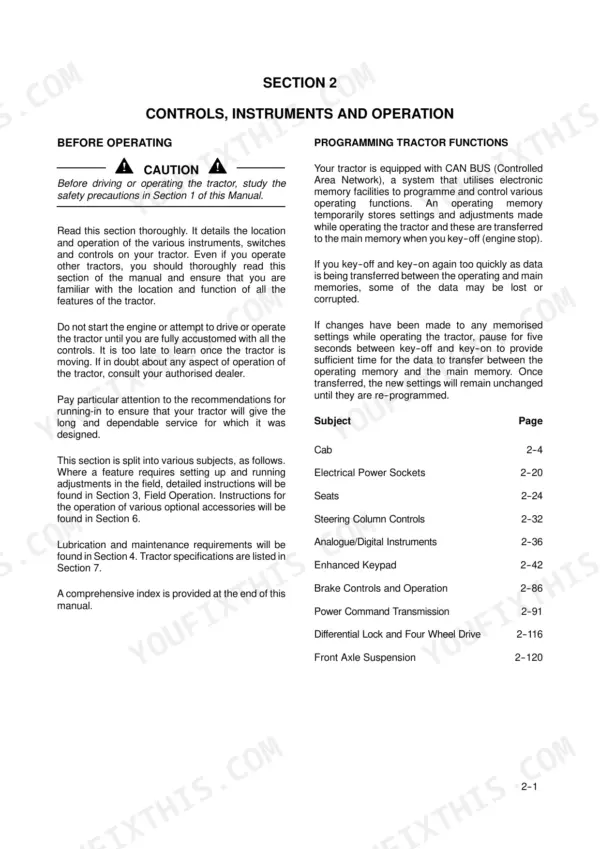 new-holland-t7030-t7060-series-tractor-operator-manual-47372707-operations-63.webp New Holland T7030, T7040, T7050, T7060 Section 2 Controls, Instruments and Operation table of contents and CAN bus info