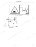 new-holland-t9030-t9060-series-tractor-operator-manual-84266061-controls-43.webp New Holland T9030, T9040, T9050, T9060 hot surface decal placement diagram near the muffler for safety identification.