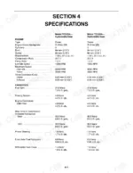 new-holland-tc29da-tc33da-tractor-operator-manual-87308863-specs-109.webp New Holland TC29DA, TC33DA engine specifications and fluid capacity table for hydrostatic and gear models.