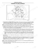 new-holland-tj-275-variants-tractor-operator-manual-87033610-controls-36.webp New Holland TJ 275, TJ 325, TJ 375, TJ 425, TJ 450, TJ 500 steering column controls diagram, transmission lever, and turn signal switch.
