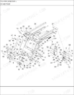 new-holland-tm135-tractor-parts-manual-72la-farm-loader-1074.webp New Holland TM135 tractor 72LA farm loader main frame, exploded view with reference numbers