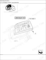 new-holland-tm135-tractor-parts-manual-driver-s-compartment-390.webp New Holland TM135 tractor Instrument cluster figure for the analogue and digital versions