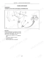 new-holland-tn60sa-tn70sa-tn75sa-tractor-operator-manual-87552876-procedures-132.webp New Holland TN60SA, TN70SA, TN75SA gearbox clutch pedal adjustment procedure, showing pedal travel diagram and locknut settings.