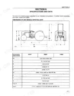 new-holland-tn70f-tn80f-tn95f-tractor-operator-manual-86729781-specs-190.webp New Holland TN70F, TN80F, TN95F 2WD tractor dimensions diagram and specifications table for roll bar models.