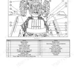 New Holland TT4030 operator platform diagram and index table identifying controls, pedals, levers, and instrument panel components.