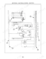 New Holland TT55, TT75 electrical system wiring diagram for starting, charge, and safety circuits.