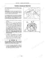 new-holland-tv145-tractor-operator-manual-87639930-procedures-40.webp New Holland TV145 towing procedure, showing hydrostatic pump multifunction valve bypass adjustment steps and diagrams.
