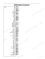 Power Solutions International PSI 2.0L, PSI 2.4L ECM header connector pinout diagram showing 90 terminal wire assignments.