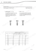 rexroth-a10vg-hydraulic-pump-repair-manual-647255en-de-torque-42.webp Rexroth A10VG repair manual page showing bolt tightening torque specifications table for metric ISO threads by tensile strength class.