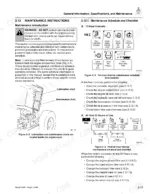 sky-trak-3606-rough-terrain-material-handler-service-training-8990300-maintenance-33.webp Sky Trak 3606 maintenance schedule showing 10-hour and 50-hour service checklists and engine compartment decal locations.