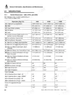 skytrak-4266-variants-telescopic-material-handler-service-manual-8990405-specs-22.webp Skytrak 4266, 4270H, 4270L, 4290H, 4290L vehicle dimensions and specifications table including boom, reach, and tilt angles.