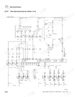 skytrak-4266-variants-telescopic-material-handler-service-manual-8990405-wiring-464.webp Skytrak 4266, 4270H, 4270L, 4290H, 4290L electrical schematic sheet 1 showing transmission switch, relays, and logic circuits.