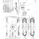 Link-Belt 75 & 80 Spin Ace Tier III lower mechanism assembly diagram with blade parts table.