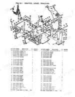 takeuchi-tb-35s-hydraulic-excavator-parts-catalog-cab-parts-20.webp Takeuchi TB-35S exploded view diagram and parts list for the traction control lever assembly and linkage components.