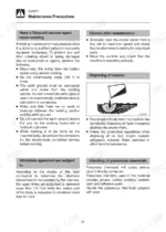 takeuchi-tb014-tb016-compact-excavator-operator-manual-ac4e029-page-33.webp Takeuchi TB014, TB016 maintenance safety precautions for welding, waste disposal, vibrations, and handling poisonous chemicals.
