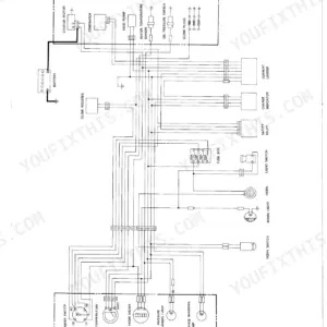 Takeuchi TB15 electrical wiring diagram for S/N 00103-00542 showing battery, starter motor, fuse box, and engine sensors.