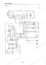 takeuchi-tb15-compact-excavator-workshop-manual-pub-1-wiring-48.webp Takeuchi TB15 electrical wiring diagram showing engine, instrument panel, battery, starter motor, and fuse box connections.