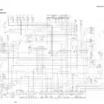 Takeuchi TB175 electrical wiring diagram showing fuse box, E-ECU, starter switch, and various relays and sensors.