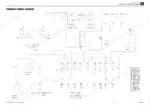 Takeuchi TB210R hydraulic circuit diagram showing pumps, control valves, cylinders, and relief pressure specifications.