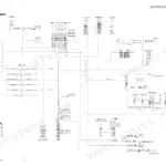Takeuchi TB210R electrical circuit diagram showing starter, alternator, fuse box, relays, and key switch wiring connections.