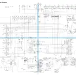 Takeuchi TB2150 electrical schematic diagram showing main controller, fuse box, switches, and cab harness wiring connections.
