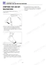 takeuchi-tb216-mini-excavator-operator-manual-ac6e006-troubleshooting-192.webp Takeuchi TB216 troubleshooting guide for symptoms that are not malfunctions, including arm, bucket, and motor noise diagrams.