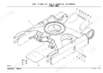 takeuchi-tb230-mini-excavator-parts-catalog-be8z000-0-b-chassis-parts-16.webp Takeuchi TB230 exploded view diagram of the lower frame assembly, showing covers, bolts, and washers.