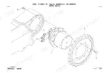 takeuchi-tb230-mini-excavator-parts-catalog-be8z000-0-b-hydraulic-parts-32.webp Takeuchi TB230 travel device exploded view showing hydraulic motor, sprocket, and mounting bolts.