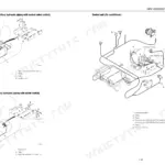 Takeuchi TB235 wiring diagram for auxiliary hydraulic piping control units and air conditioner control unit wire harnesses.