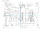 takeuchi-tb240-mini-excavator-service-manual-cg8e001-system-diagram-44.webp Takeuchi TB240 hydraulic circuit diagram showing control valves, pump lines, auxiliary circuits, and relief pressure table.