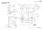 Takeuchi TB250 hydraulic circuit diagram showing main pump, control valve, cylinders, motors, and auxiliary options.