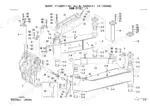 takeuchi-tb280fr-hydraulic-excavator-parts-catalog-bl9z000-0-c-boom-parts-44.webp Takeuchi TB280FR exploded view diagram of boom offset assembly including pins, bushings, and hydraulic cylinders.