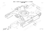 takeuchi-tb280fr-hydraulic-excavator-parts-catalog-bl9z000-0-c-chassis-parts-18.webp Takeuchi TB280FR exploded view diagram of the lower frame assembly, showing cover plates, bolts, washers, and mounting hardware.
