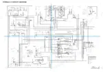 takeuchi-tb280fr-hydraulic-excavator-service-manual-cl9e002-hydraulic-43.webp Takeuchi TB280FR hydraulic circuit diagram showing travel motors, main relief pressure, and auxiliary hydraulic system components.