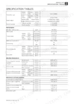 takeuchi-tb285-hydraulic-excavator-service-manual-cm1e006-specs-17.webp Takeuchi TB285 service manual specification tables including operating mass, performance, and machine dimensions data.