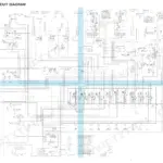 Takeuchi TB290 hydraulic circuit diagram showing mono-boom, control valves, travel motors, and relief pressure specifications.