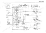 Takeuchi TB45 hydraulic circuit diagram showing main control valve, gear pump, travel motors, and cylinder connections.